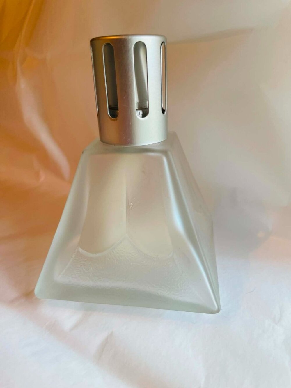 Authentic Lampe Berger Paris "Les Jupons" Frosted White Catalytic Fragrance Lamp
